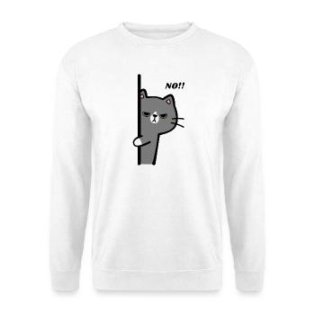 Un chat sinistre au bord - Sweat-shirt Unisexe - blanc - Devant