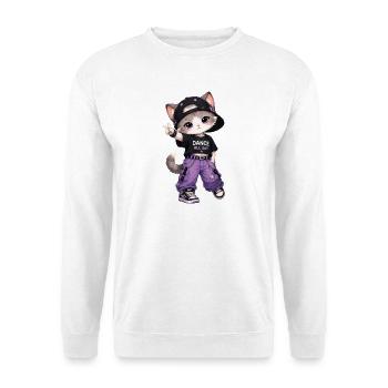 Cat Dancer Streetwear Purple - Unisex Sweatshirt - white - Front