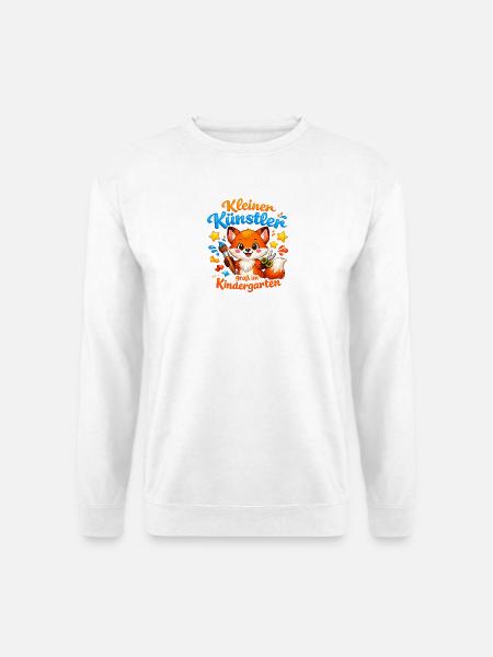 Kleiner Künstler im Kindergarten - Unisex Pullover - Weiß