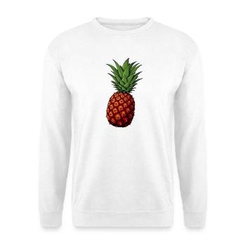 Tropic Pineapple - Unisex Pullover - Weiß - Vorne - Alina (178cm) & Michal (187cm)