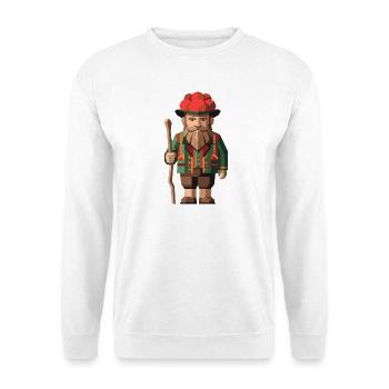 Schwarzwald-Kerl - Unisex Pullover - Weiß - Vorne - Alina (178cm) & Michal (187cm)