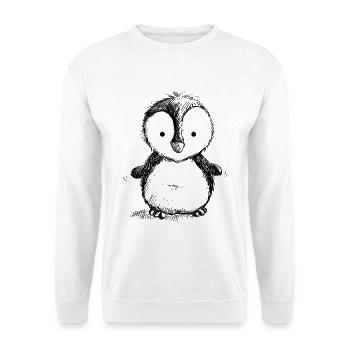Pinguin Baby - PInguine - Wildtier - Vogel - Comic - Unisex Pullover - Weiß - Vorne