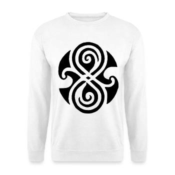 Black celtic symbol - Unisex Sweatshirt - white - Front