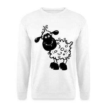 Kleines Schaf - Schafe - Unisex Pullover - Weiß - Vorne
