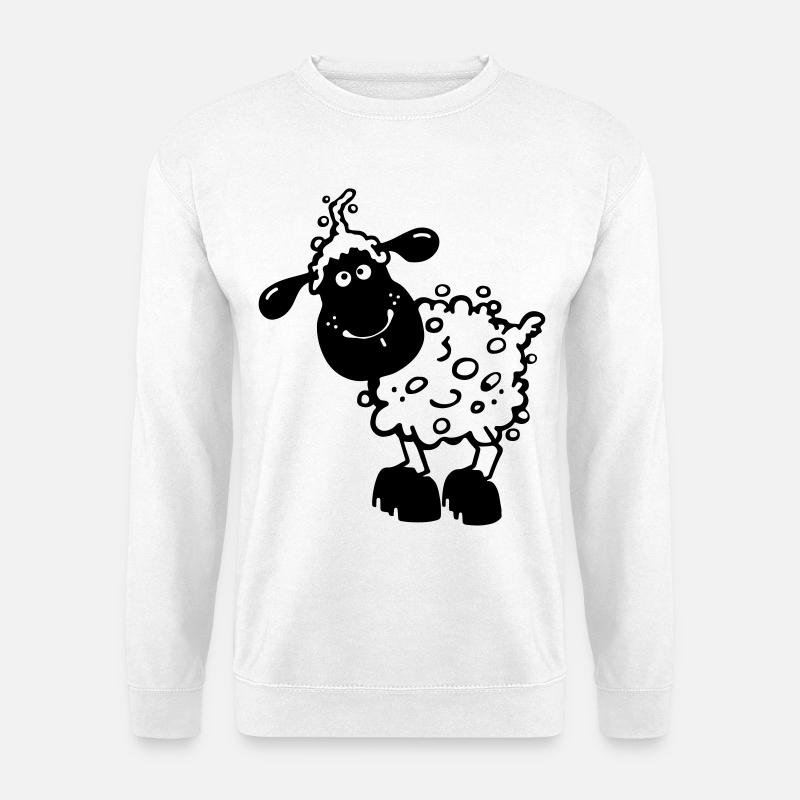 Kleines Schaf - Schafe - Unisex Pullover - Weiß