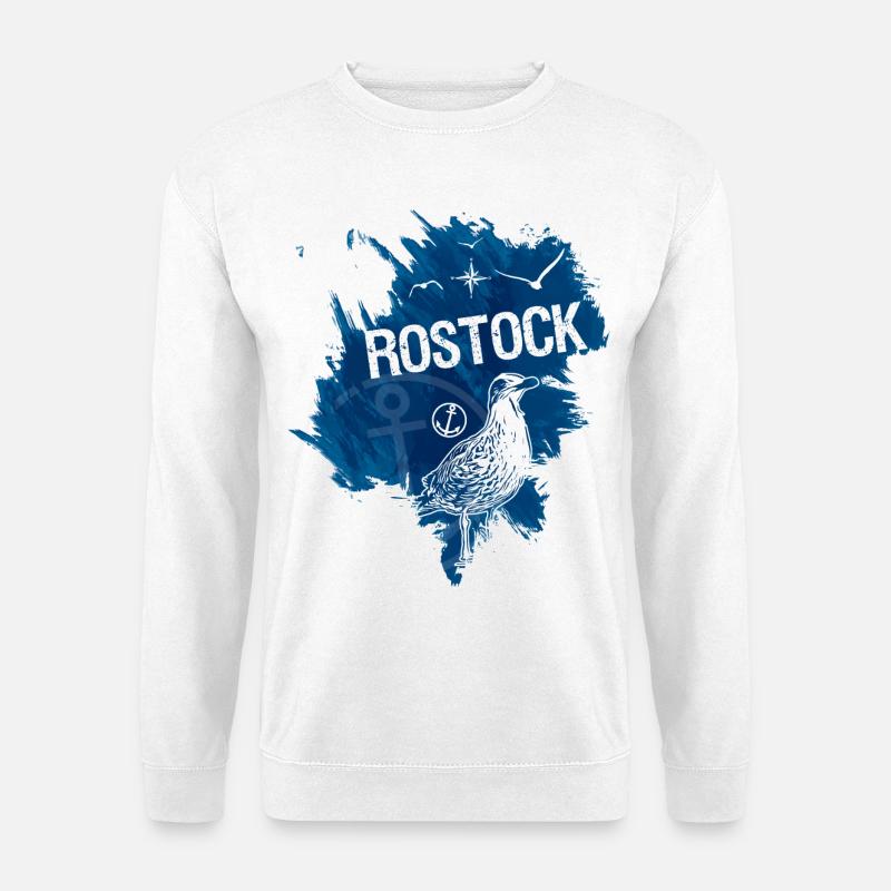 Rostock - Ostsee - Unisex Pullover - Weiß