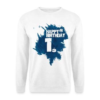Joyeux anniversaire - 1 an - Sweat-shirt Unisexe - blanc - Devant