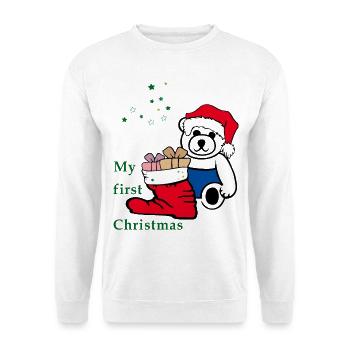 my first christmas - Unisex Pullover - Weiß - Vorne
