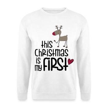 First Christmas - Unisex Pullover - Weiß - Vorne