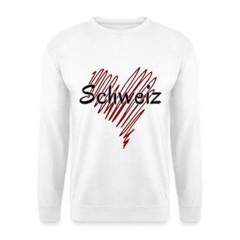 I love Switzerland, made in Switzerland - Unisex Sweatshirt - white - Front