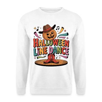 Halloween Line Dance Pumpkin - Unisex Sweatshirt - white - Front
