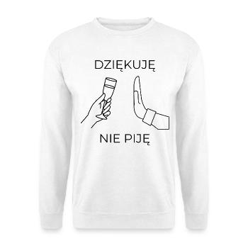MERCI, JE NE BOIS PAS - Sweat-shirt Unisexe - blanc - Devant