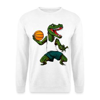 Basketball Crocodiles - Unisex Sweatshirt - white - Front