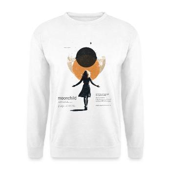 L’Enfant au clair de lune dans le cercle des rêves - Sweat-shirt Unisexe - blanc - Devant