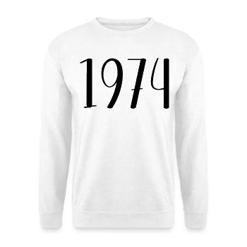 1974 - Unisex Pullover - Weiß - Vorne