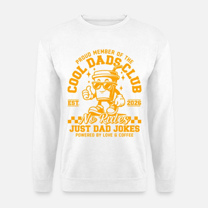 Dad 2026 Gift - Cool Dads Club - Unisex Sweatshirt - white