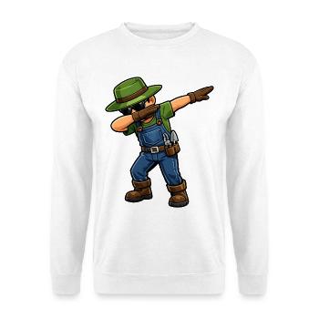 Dabbing Gärtner - Unisex Pullover - Weiß - Vorne