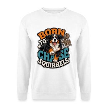 Berner Sennenhund - Unisex Pullover - Weiß - Vorne