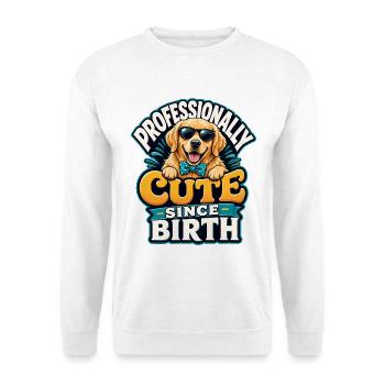 Golden Retriever - Unisex Pullover - Weiß - Vorne - Alina (178cm) & Michal (187cm)