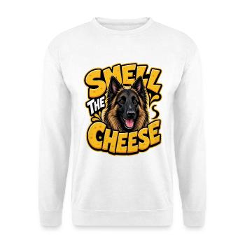 Belgischer Schäferhund - Unisex Pullover - Weiß - Vorne - Alina (178cm) & Michal (187cm)
