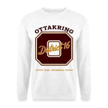 Wien Ottakring (16. Bezirk) - Unisex Pullover - Weiß - Vorne - Alina (178cm) & Michal (187cm)