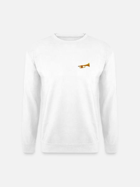 Trompete - Unisex Pullover - Weiß