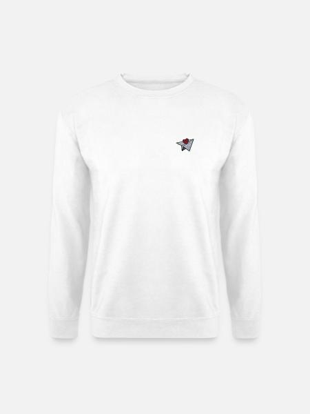 Paper plane - Unisex Pullover - Weiß