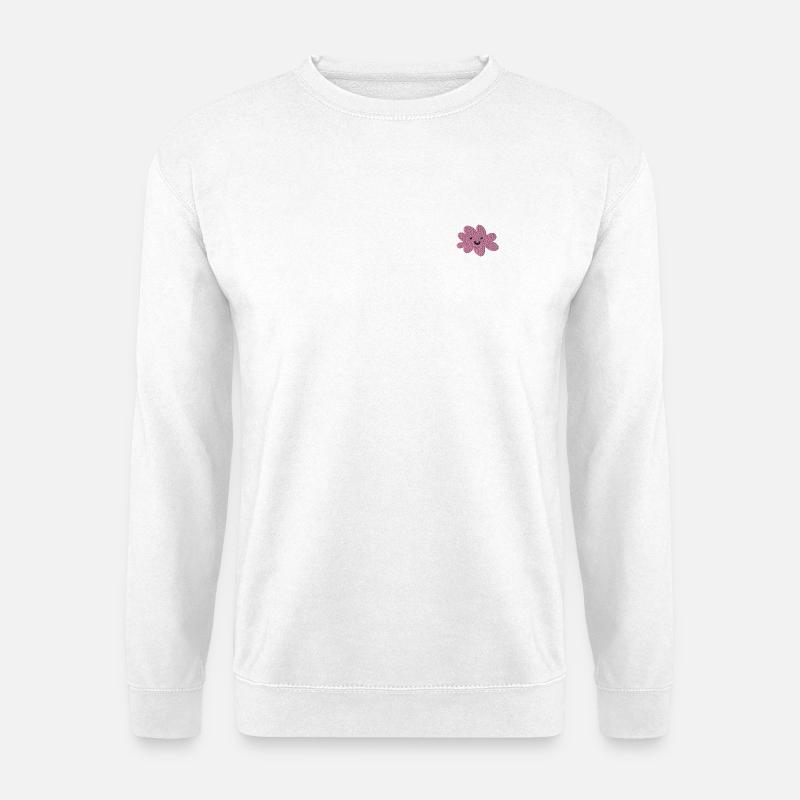 Wolke bestickt - Unisex Pullover - Weiß