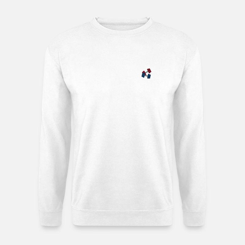Hanteln - Unisex Pullover - Weiß