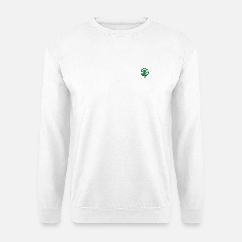 Tree embroidered - Unisex Sweatshirt - white