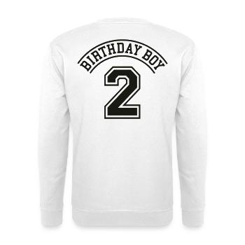 Birthday boy 2 jahre - Unisex Pullover - Weiß - Hinten