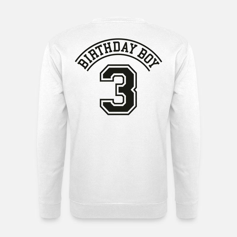 Birthday boy 3 jahre - Unisex Pullover - Weiß