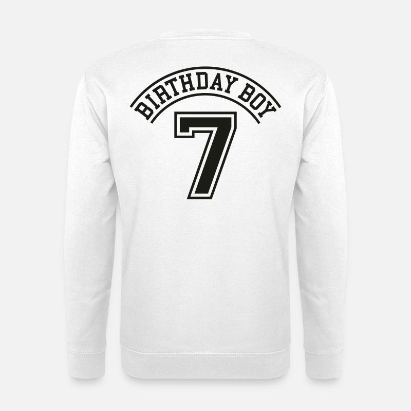 birthday_boy_7_years - Unisex Pullover - Weiß