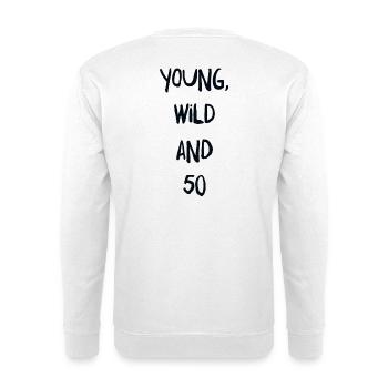 50th birthday - Unisex Sweatshirt - white - Back