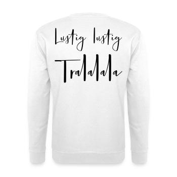 Noël drôle tralalalala - Sweat-shirt Unisexe - blanc - Dos