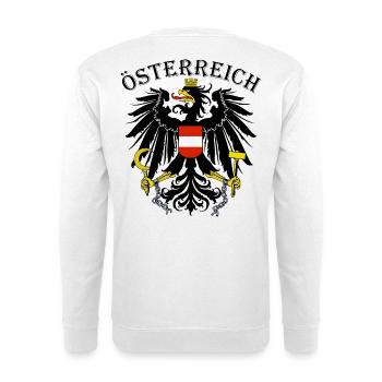 Austria Austria Austria Coat of Arms Adler Patriot - Unisex Sweatshirt - white - Back