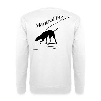 Mantrailing - Unisex Pullover - Weiß - Hinten