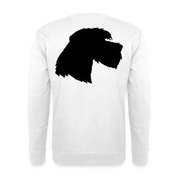 Riesenschnauzer 3, Schnauzer Hund - Unisex Pullover - Weiß - Hinten