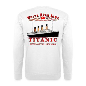 TITANIC CREATION Louis RUNEMBERG © Adagp - Unisex Sweatshirt - white - Back