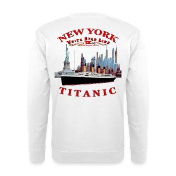 TITANIC NEW YORK 1624 Louis RUNEMBERG © Adagp - Unisex sweater - hvid - Bagpå