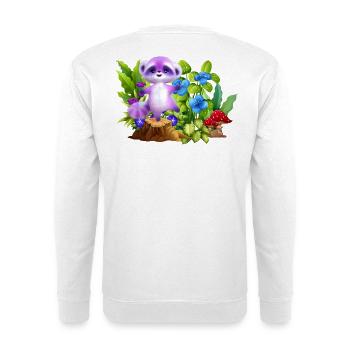 Pastel Koala in Enchanted Garden - Unisex Sweatshirt - white - Back
