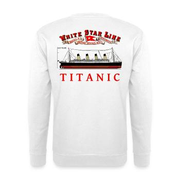 TITANIC LEGENDE CREA Louis RUNEMBERG © Adagp - Unisex Pullover - Weiß - Hinten