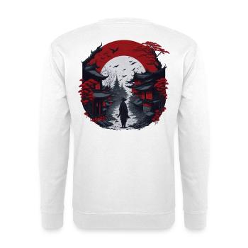 Asian village - Unisex Sweatshirt - white - Back