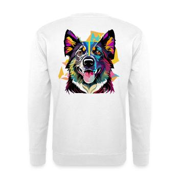 Schäferhund - Unisex Pullover - Weiß - Hinten