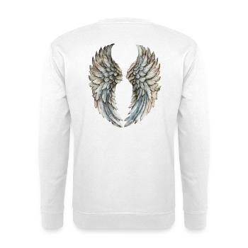 Angel Wings: A Celestial Style Angelwings - Unisex Sweatshirt - white - Back