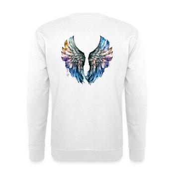 Angel s wings - Unisex Sweatshirt - white - Back