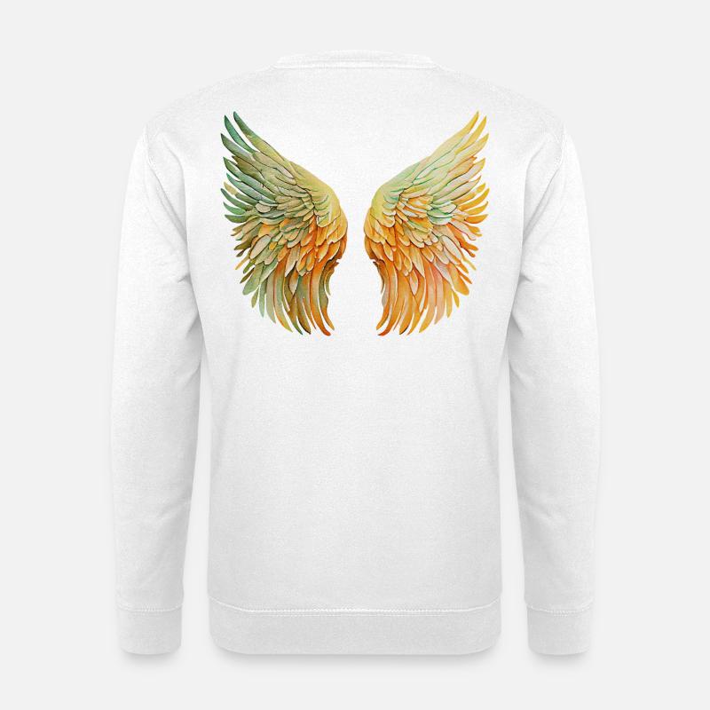 Engelsflügel Herbstblätter Engelsflügel - Unisex Pullover - Weiß