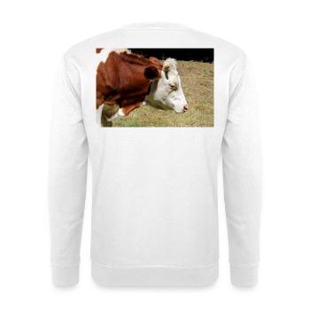 Affiche de vache - Sweat-shirt Unisexe - blanc - Dos