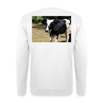 Affiche de vache - Sweat-shirt Unisexe - blanc - Dos