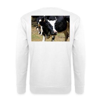 Affiche de vache - Sweat-shirt Unisexe - blanc - Dos